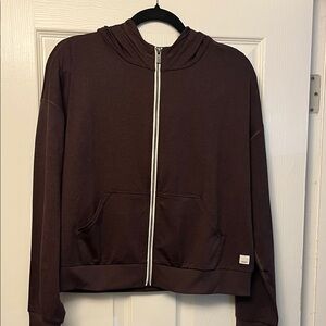 New Vuori M HALO Modern FZ Hoodie brown VW2064 Sweatshirt
